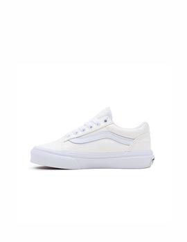 Zapatilla Vans Ols Skool Kidsl Glitter Blanco