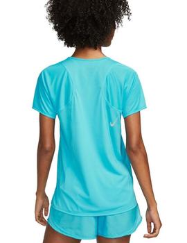 Camiseta Nike Fast DF SS Mujer Azul