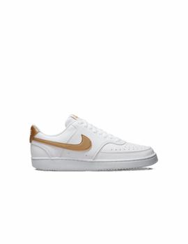 Zapatilla Nike W Court Vision Low NN Blanco/Oro