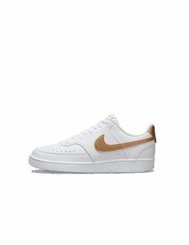 Zapatilla Nike W Court Vision Low NN Blanco/Oro