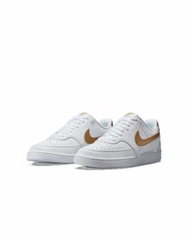 Zapatilla Nike W Court Vision Low NN Blanco/Oro