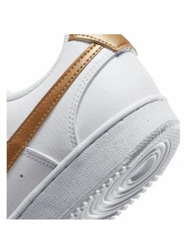 Zapatilla Nike W Court Vision Low NN Blanco/Oro