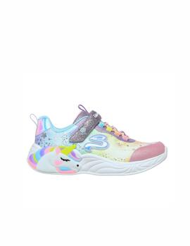 Zapatilla Skechers Unicorn Lights Niña BLMT