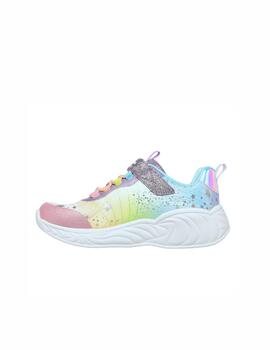 Zapatilla Skechers Unicorn Lights Niña BLMT