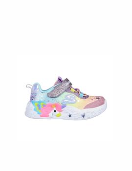 Zapatilla Skechers Unicorn Lights Bebé BLMT