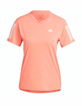 Camiseta Adidas Own The Run Mujer Coral