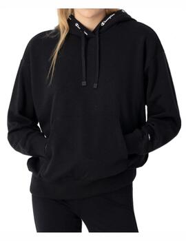 Sudadera Champion Capucha Mujer Negro