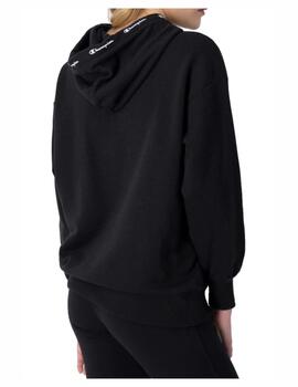 Sudadera Champion Capucha Mujer Negro