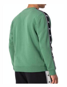 Sudadera Champion Hombre Verde/Negro