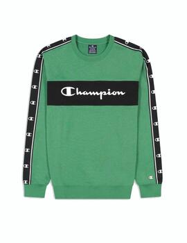 Sudadera Champion Hombre Verde/Negro