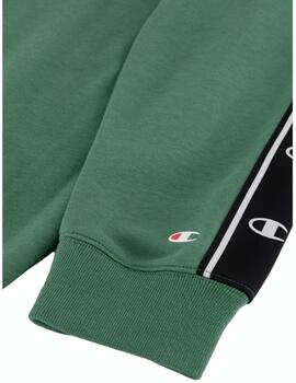 Sudadera Champion Hombre Verde/Negro