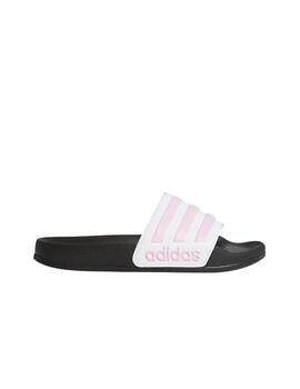 Chancla Adidas Adilette Shower K Blanco/Rosa