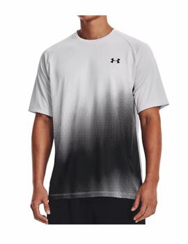 Camiseta Under Armour Tech Fade Hombre Gris