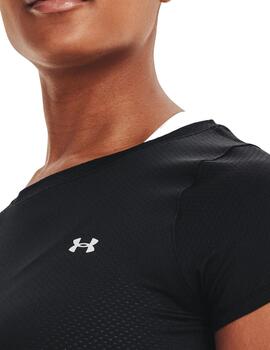 Camiseta Under Armour HG Armadura Mujer Negro
