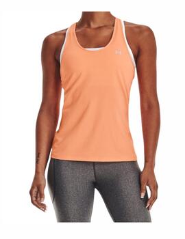 Camiseta Under Armour Tank Armadura Mujer Naranja