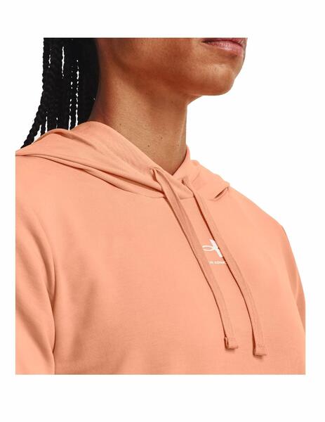 Sudadera Under Armour Terry Rival Mujer Naranja