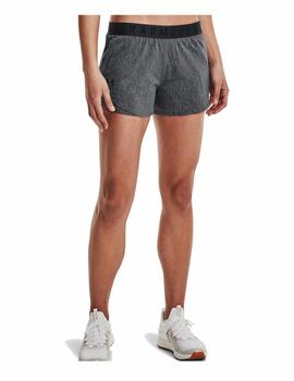 Short Under Armour Play Up 3.0 Twist Mujer Gris