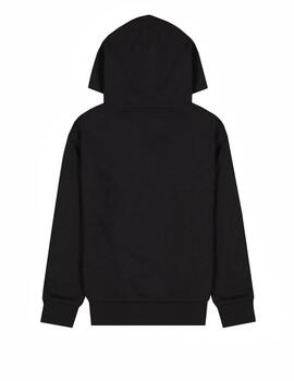 Sudadera Champion Capucha Niño Negro/Verde