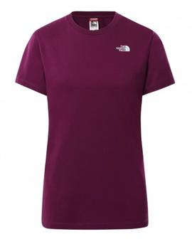 Camiseta The North Face mujer Púrpura