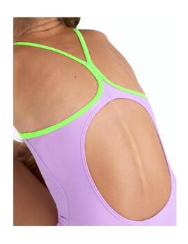 Bañador Arena Swim Light Drop Niña Lila/Verde