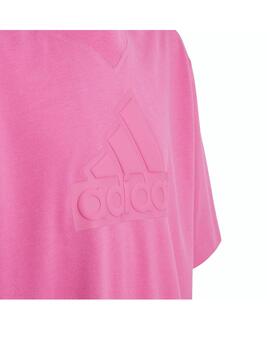 Camiseta Adidas U FI Logo T Fúxia