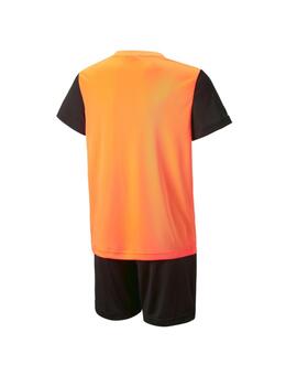 Conjunto Puma Polyester Niño Naranja/Negro