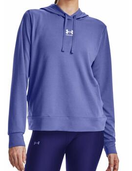 Sudadera Under Armour Terry Rival Mujer Azul