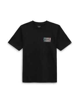 Camiseta Vans YT Global Stack Negro