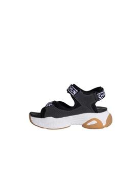 Sandalia Munich Areia 03 Mujer Negro/Blanco