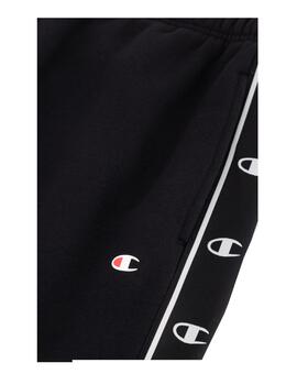 Pantalón Champion Puño Hombre Negro/Blanco