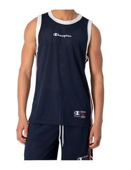 Camiseta Champion USA Tank Hombre Marino/Blanco