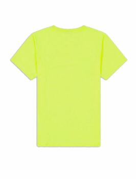 Camiseta Champion USA Niño Amarillo Fluor
