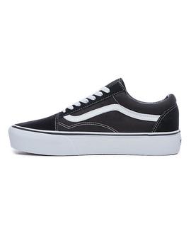 Zapatilla Vans WM Old Skool Platform Negro/Blanco