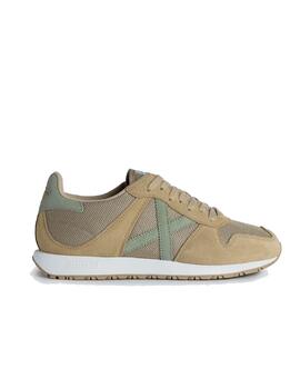 Zapatilla Munich Massana 514 Beige Y Verde