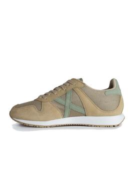 Zapatilla Munich Massana 514 Beige Y Verde