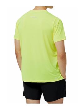 Camiseta NB Accelerate Short Hombre Amarillo