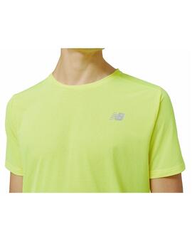 Camiseta NB Accelerate Short Hombre Amarillo