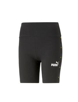 Short Bike Puma Power Love IS Mujer Negro/Multi