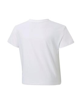 Camiseta Puma ESS Logo Knotted Niña Blanco/Negro