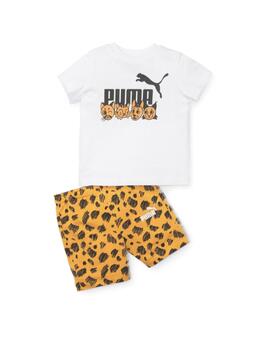 Conjunto Puma ESS+ Mates Bebé Blanco/Print