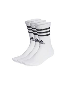 Calcetín Adidas 3S Sportswear Alto Blanco/Negro