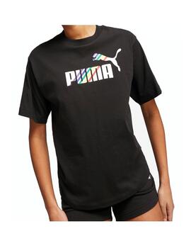 Camiseta Puma Love Is Love Mujer Negra