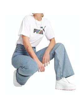 Camiseta Puma Love Is Love Mujer Blanca