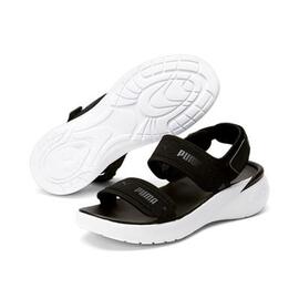 Sandalia Puma Sportie Mujer Negro/Blanco