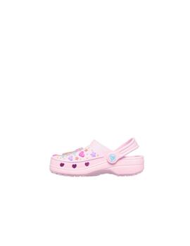 Zueco Skechers S-Lights Unicorn Niña PNK