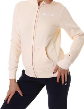 Sudadera Champion con cremallera para mujer Beige