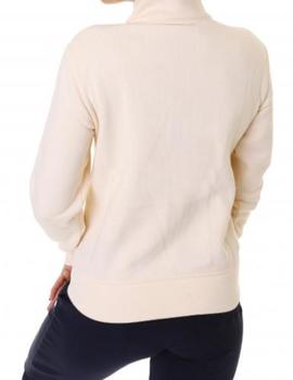 Sudadera Champion con cremallera para mujer Beige