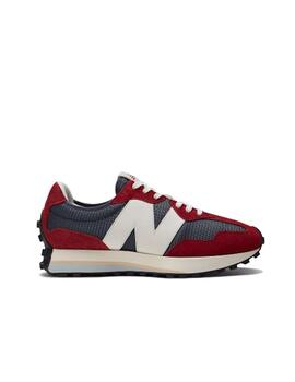 Zapatilla New Balance 327 Rojo y Gris