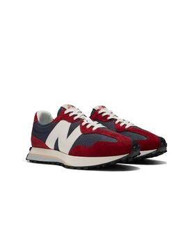 Zapatilla New Balance 327 Rojo y Gris