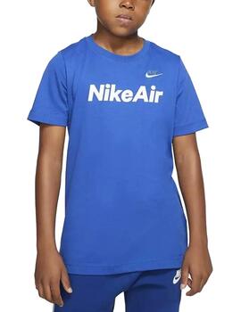 Camiseta Nike Air C&S Niño Azul